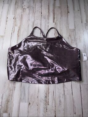 Old Navy Active Powersoft Metallic Cami Tank Top Size 3X NWT
